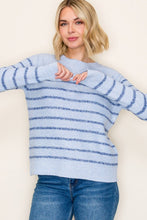 Load image into Gallery viewer, Soft Current Striped Sweater
