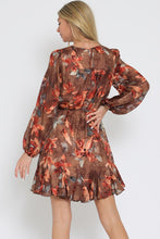 Load image into Gallery viewer, Happy Harvest Floral Mini Dress