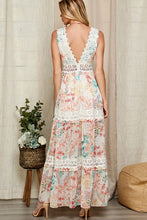 Load image into Gallery viewer, Floral Dreams Lace Detail Maxi Dress
