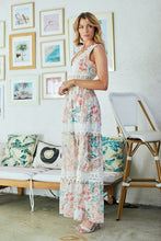 Load image into Gallery viewer, Floral Dreams Lace Detail Maxi Dress
