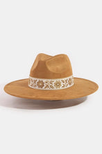 Load image into Gallery viewer, Flower Ribbon Bow Fedora Hat