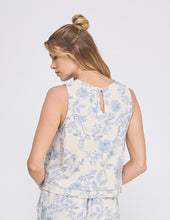 Load image into Gallery viewer, Blooming Blues Floral Tank