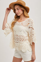 Load image into Gallery viewer, Crochet Cutie Lace Top