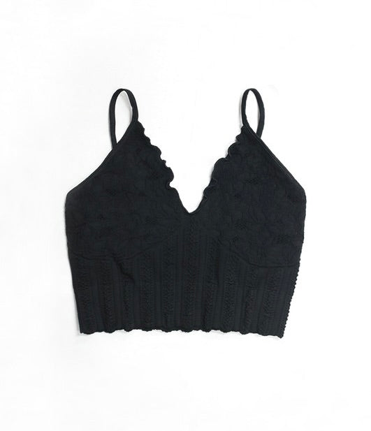 Nikibiki Lace Textured Bralette – Head Over Heels Fashion Lounge