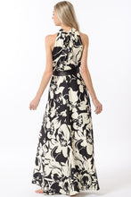 Load image into Gallery viewer, Black Tie Affair Halter Maxi Dress
