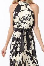 Load image into Gallery viewer, Black Tie Affair Halter Maxi Dress