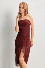 Load image into Gallery viewer, Parisian Party Satin Midi Dress