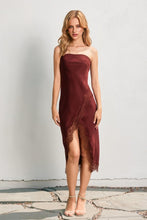 Load image into Gallery viewer, Parisian Party Satin Midi Dress