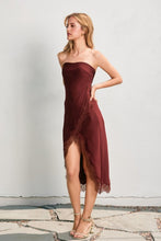 Load image into Gallery viewer, Parisian Party Satin Midi Dress