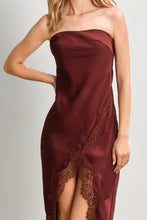 Load image into Gallery viewer, Parisian Party Satin Midi Dress