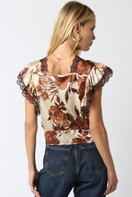 Load image into Gallery viewer, Autumn Romance Lace Trim Top