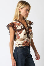 Load image into Gallery viewer, Autumn Romance Lace Trim Top