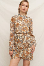 Load image into Gallery viewer, Rustic Romance Mock Neck Mini Dress