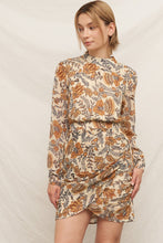 Load image into Gallery viewer, Rustic Romance Mock Neck Mini Dress
