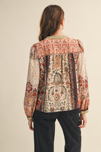 Load image into Gallery viewer, Perfection Patchwork Floral Top