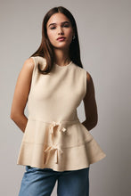 Load image into Gallery viewer, Perfection Bow Tie Peplum Top