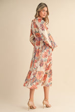 Load image into Gallery viewer, Siena Sky Paisley Print Dress