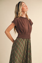 Load image into Gallery viewer, Merry Mocha Plaid Dress