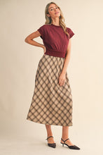 Load image into Gallery viewer, Merry Mocha Plaid Dress
