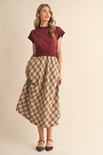 Load image into Gallery viewer, Merry Mocha Plaid Dress