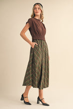 Load image into Gallery viewer, Merry Mocha Plaid Dress
