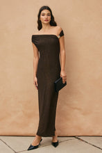 Load image into Gallery viewer, Aurora Glow Metallic Trim Maxi Dress