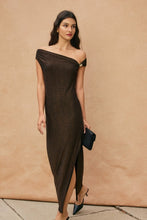 Load image into Gallery viewer, Aurora Glow Metallic Trim Maxi Dress