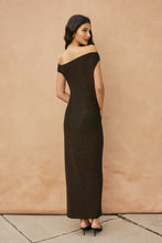 Load image into Gallery viewer, Aurora Glow Metallic Trim Maxi Dress
