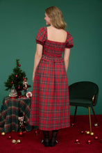 Load image into Gallery viewer, Scarlet Plaid Midi Dress