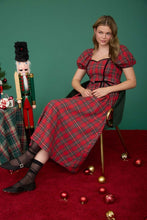 Load image into Gallery viewer, Scarlet Plaid Midi Dress