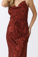 Load image into Gallery viewer, Warm Lustre Satin Slip Maxi Dress