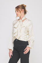 Load image into Gallery viewer, Effortless Elegance Polka Dot Blouse