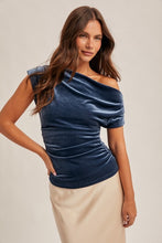 Load image into Gallery viewer, Evening Allure Ruched Velvet Top