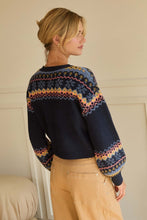 Load image into Gallery viewer, Charmed By You Fair Isle Cardigan