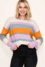 Load image into Gallery viewer, Golden Harvest Striped Sweater