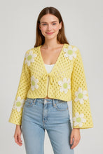 Load image into Gallery viewer, Buttercup Daisy Crochet Cardigan