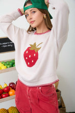 Load image into Gallery viewer, Strawberry Fields Printed Sweater