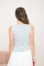 Load image into Gallery viewer, Spring Fling Floral Denim Vest