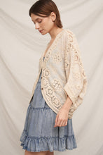 Load image into Gallery viewer, Whispered Lace Crochet Cardigan