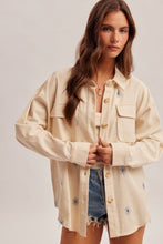 Load image into Gallery viewer, Darling Daisies Embroidered Shacket