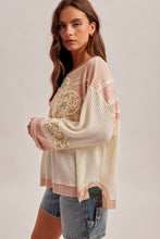 Load image into Gallery viewer, Sunlit Daisy Patched Waffle Top