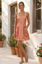 Load image into Gallery viewer, Sicilian Sunset Floral Mini Dress