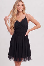 Load image into Gallery viewer, Black Beauty Crochet Mini Dress