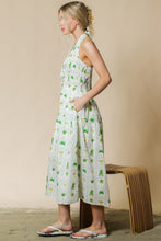 Load image into Gallery viewer, Palm Paradise Poplin Halter Midi Dress