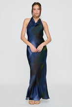 Load image into Gallery viewer, Northern Lights High Neck Halter Maxi Dress