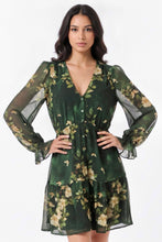 Load image into Gallery viewer, Enchanted Evening Floral Mini Dress