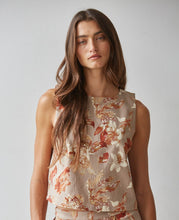 Load image into Gallery viewer, Autumn Bloom Floral Sleeveless Top