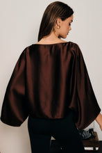Load image into Gallery viewer, Evangeline Satin Poncho Top