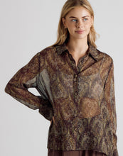 Load image into Gallery viewer, Pretty In Paisley Button Down Blouse