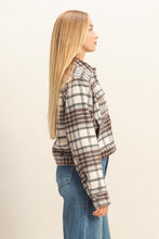 Load image into Gallery viewer, Checkmate Plaid Crop Jacket